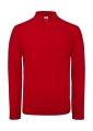 Heren Polo Lange Mouw B&C ID.001 Red